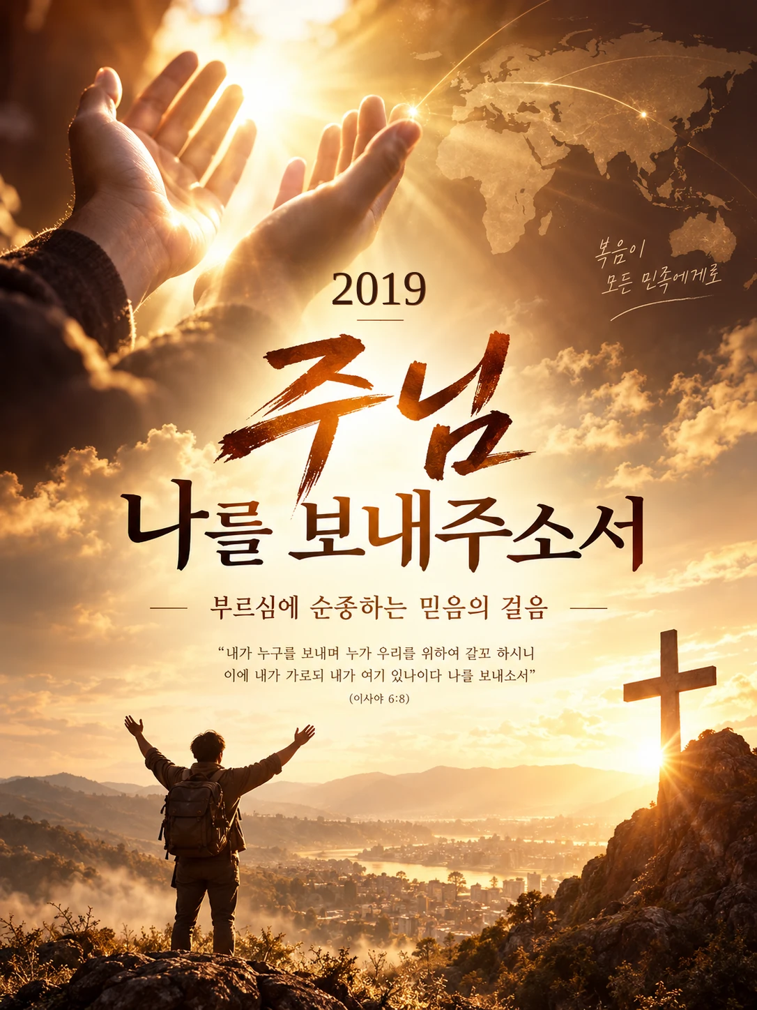 2019년 주님, 나를 보내주소서 행사 주제 포스터